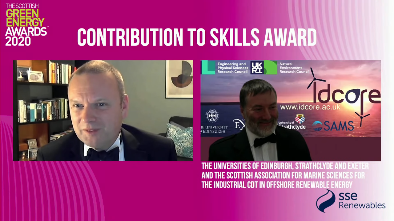 Scottish Green Energy Awards 2020 Winner EPSRC And NERC Centre For